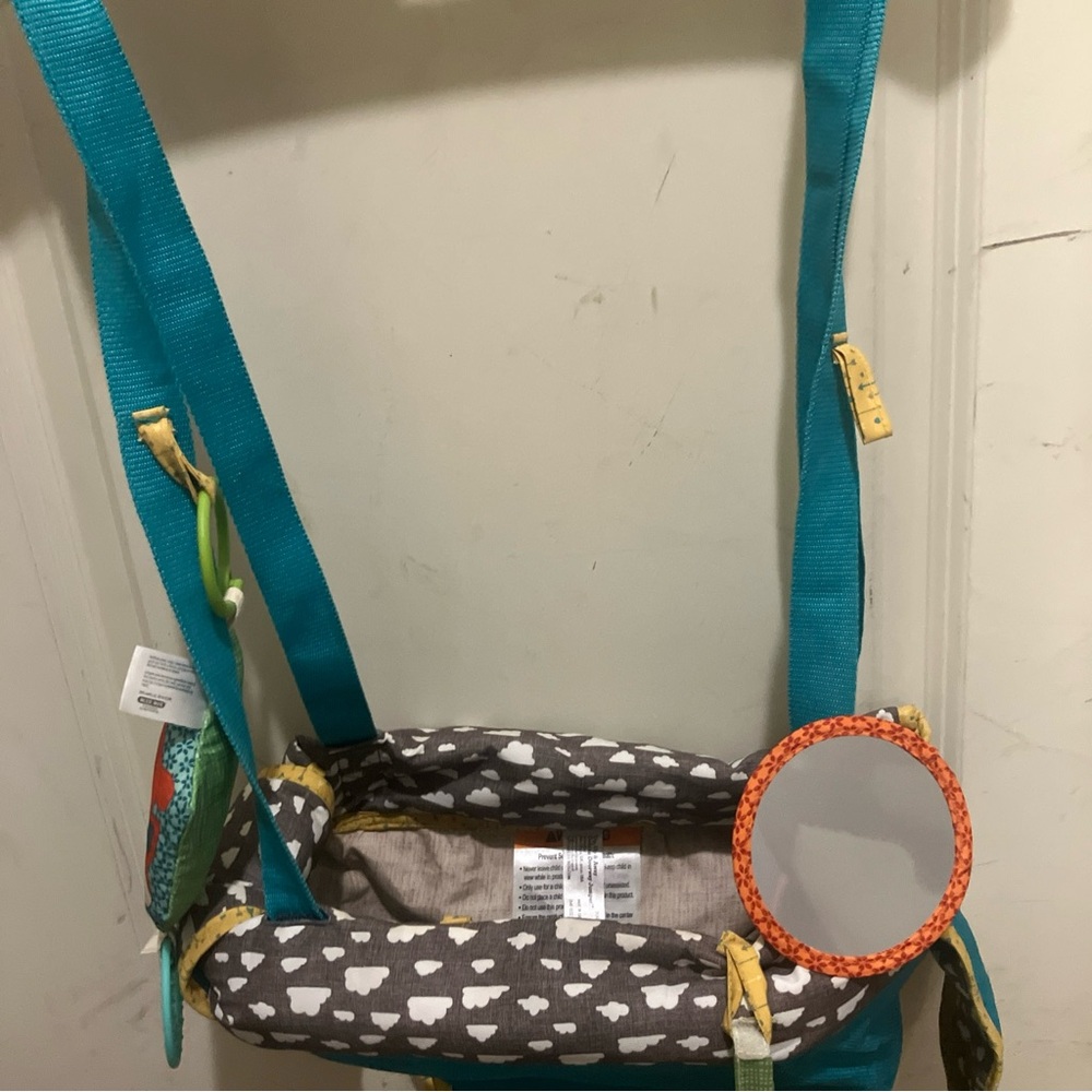 Infantino Blue and Gray Bag with Versatile Design baby jumper